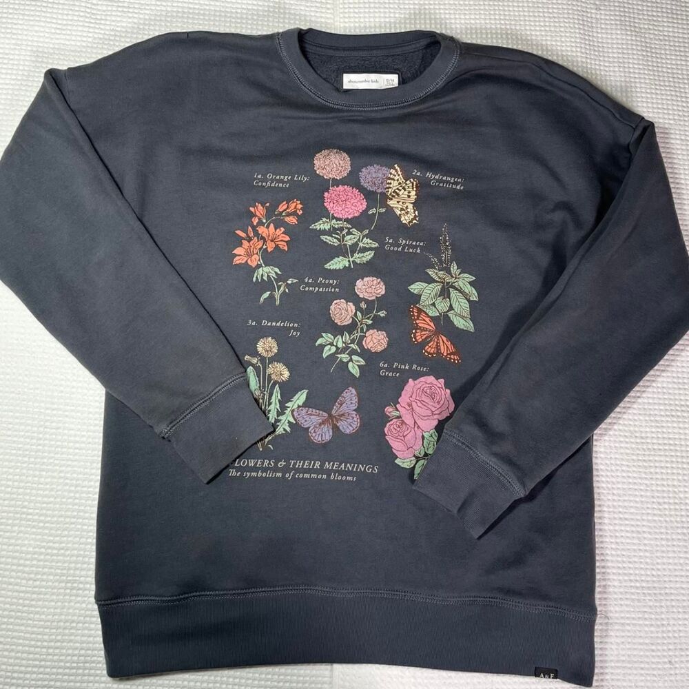 Abercrombie-fitch Black and Navy Sweatshirt